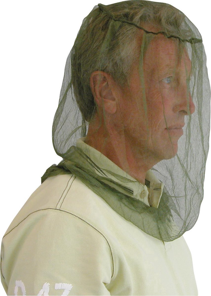*** Hoofd klamboe Hoofdnet tegen Muggen Insecten - Survival Outdoor - van Heble® ***