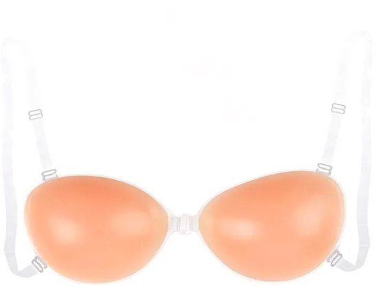 Transparante Siliconen Push-Up Bh met Onzichtbare Bandjes - Strapless & Backless - Zelfklevend en Herbruikbaar - M