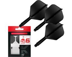 Target K-Flex Black NO6 - Dart Flights - Short