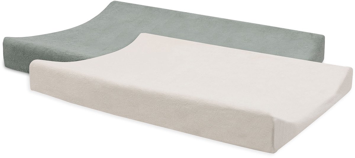 Jollein Aankleedkussenhoes Set Milky Coffee 2 stuks Jollein Aankleedkussenhoes Set Milky Coffee 2 stuks