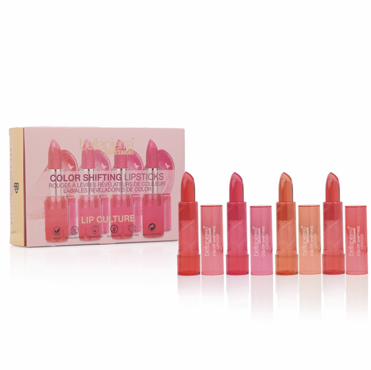 Bellapierre Cosmetics Color shifting lipsticks