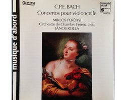 1-CD C.P.E. Bach - CONCERTOS POUR VIOLONCELLE - MIKLOS PERENYI / JANOS ROLLA