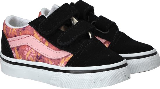 Vans Baskets Vans Old Skool Noir Rose Vans Old Skool Baskets Pour