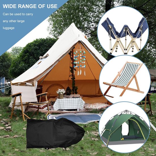 Universele transporttas voor kinderwagens, reistas voor kinderwagens in het vliegtuig, reistas voor kinderwagens, kinderwagentas voor vliegreizen, kinderwagentransporttassen voor treinreizen op de luchthaven (117 x 53 x 33 CM) Cyslmuk van Merkloos — afbeelding 4