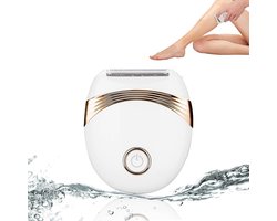 Draagbare elektrische scheerapparaat voor dames - Bikinilijntrimmer - Gezichtsepilator - Epilator voor dames, nat en droog epileren - USB-oplaadbaar - Voor armen, benen, gezicht, oksels (wit)