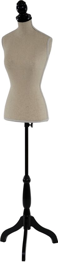 Paspop T220, vrouwelijke paspop torso, schuim ~ Crème