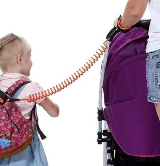 THAR Kinderveiligheid Polsbandje 2 Meter - Anti-Verlies Looplijn met Klittenbandsluiting - Kindertuigje voor Peuter & Baby - Sterk, Comfortabel en Veilig - Ideaal voor Drukke Omgevingen - Roze van Merkloos — afbeelding 3