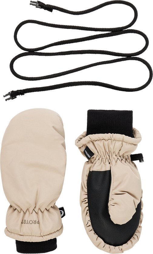 Protest Prtfrosty - Moufles de ski unisexes - Tout-petits - Colonne d'eau 10 000 m - Finition déperlante - Beige bambou
