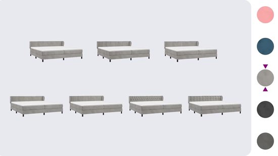 vidaXL-Boxspring-met-matras-fluweel-zwart-160x200-cm