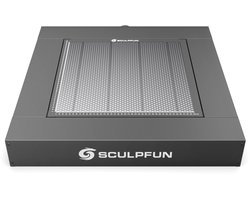 Sculpfun H5 Lasersnij Honingraat Paneel Platform - met Rookafzuiger en 6000 RPM Ventilator - 650x650mm - Werktafel voor Graveermachine - Honingraatplaat Afzuigplatform voor S9 S10 S30 Pro Max SF-A9 Alle Lasergraveermachines