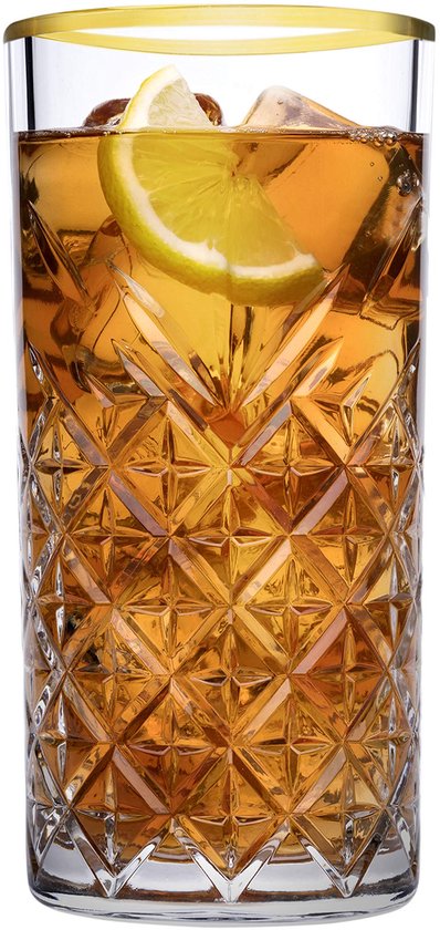 Verres à boire Pasabahce Elysia Golden Touch