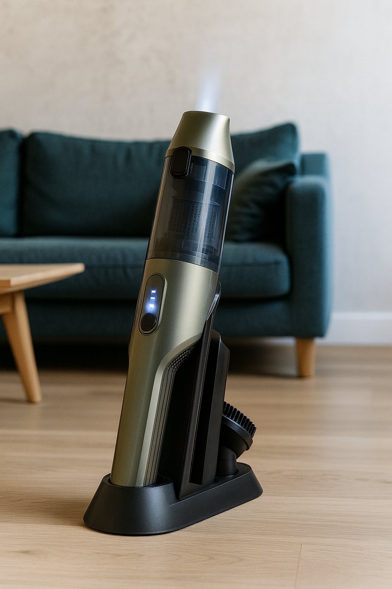 Fameilleur Draadloze Kruimelzuiger 90W met Oplaadstation - afbeelding 2
