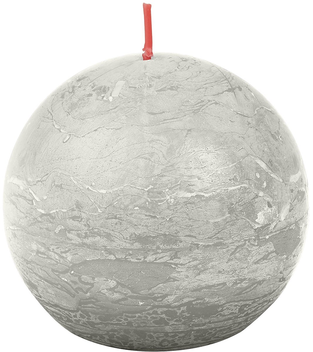 Bolsius Rustiek bolkaars - Ø76mm - Sandy Grey Grijs