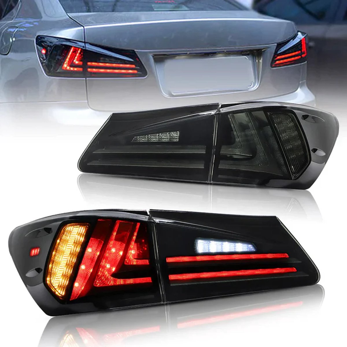 Vland LED-achterlichten Lexus IS - 2006-2012 - oranje dynamisch knipperlicht