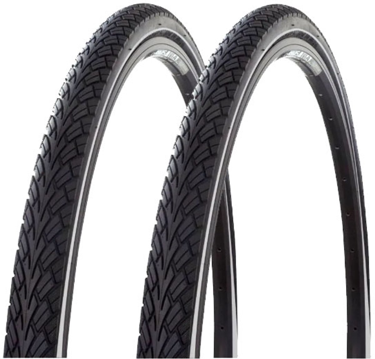 set 2 stuks 28 inch Buitenbanden 28 x 1.50, ETRTO 40-622 - zwart