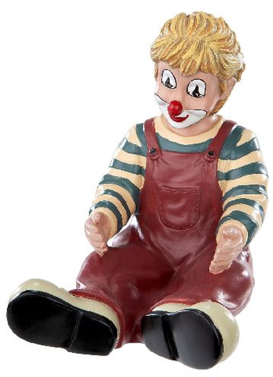 Gilde clowns - Zus - 9x12x5 cm - resin handgeschilderd - In cadeauverpakking verzamelaarsobject