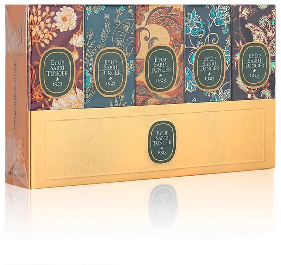 Eyüp Sabri Tuncer – Rose Oud, Oud Istanbul, Indian Oud, Desert Oud, Night Oud – Mini Oud Set – Eau de Cologne – (Kolonya / Desinfectie / Aftershave) – 5 x 16 ml (glas)