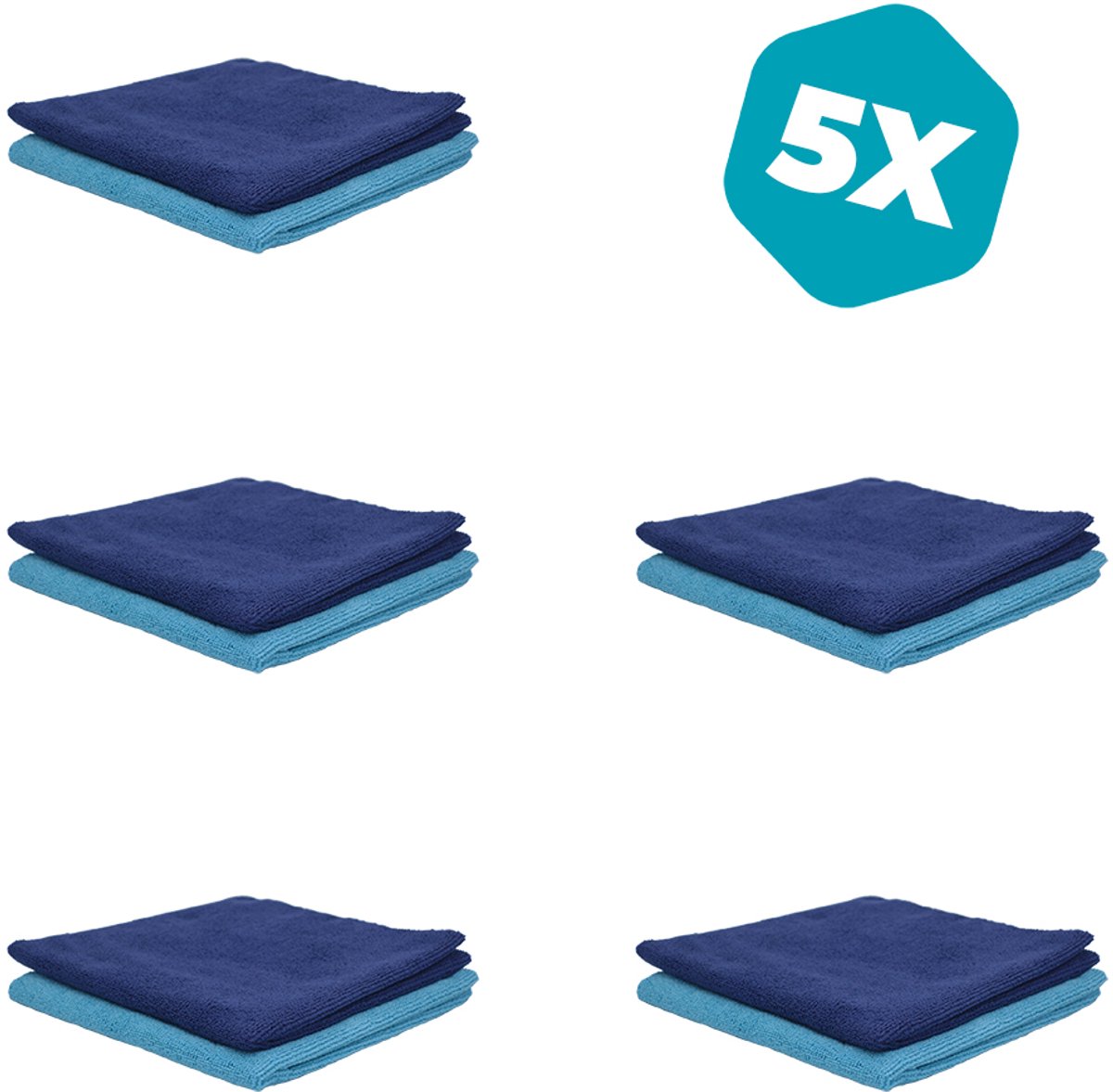 Microvezeldoeken (5 × 2 stuks) - Car Detailing - Autointerieur reinigen - Auto Wassen