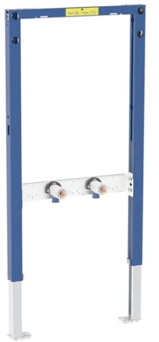 Geberit Duofix - Voorwandinstallatie voor douche en bad, hoogte 98-112 cm, opbouw wandarmatuur 111.740.00.2