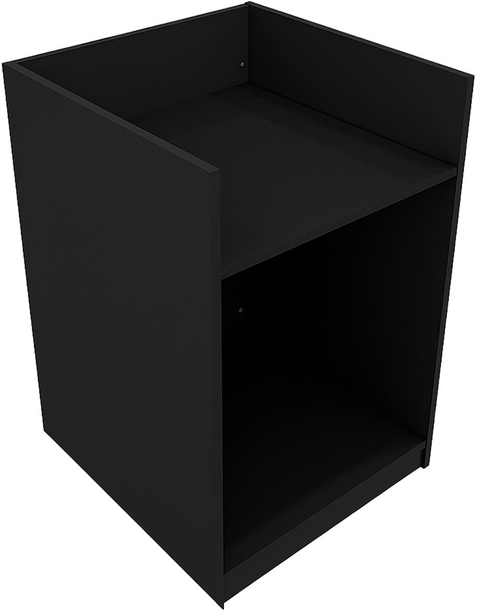 Winkel toonbank kassabalie tb60 - zwart - 60x60x90 cm - ruim opbergvak