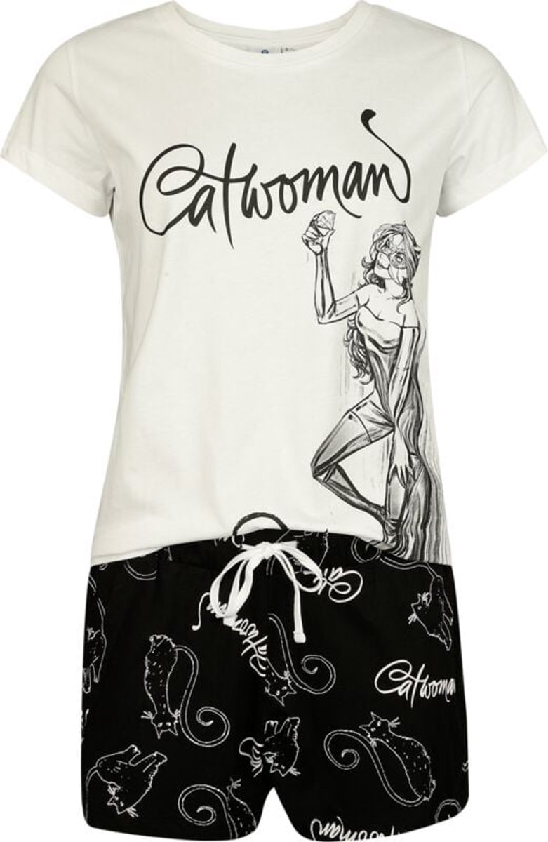 Batman Catwoman Pyjama meerkleurig Katoen multicolor