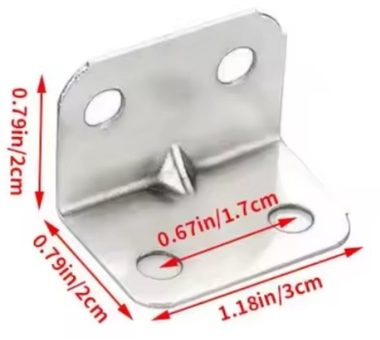 FSW-Products - Supports d' Porte-étagères - 2 Pièces - Support d'étagère - Support d'étagère - Supports pour placards - Acier inoxydable - Support d'étagère - Support d'étagère - Or