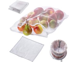 KADAX Persdoek voor fruitpersen, perfecte zuivering en filtratie voor het winnen van zuivere sappen en wijnen, fijnfilter voor wijnpersen voor optimale sapwinning (12 liter)
