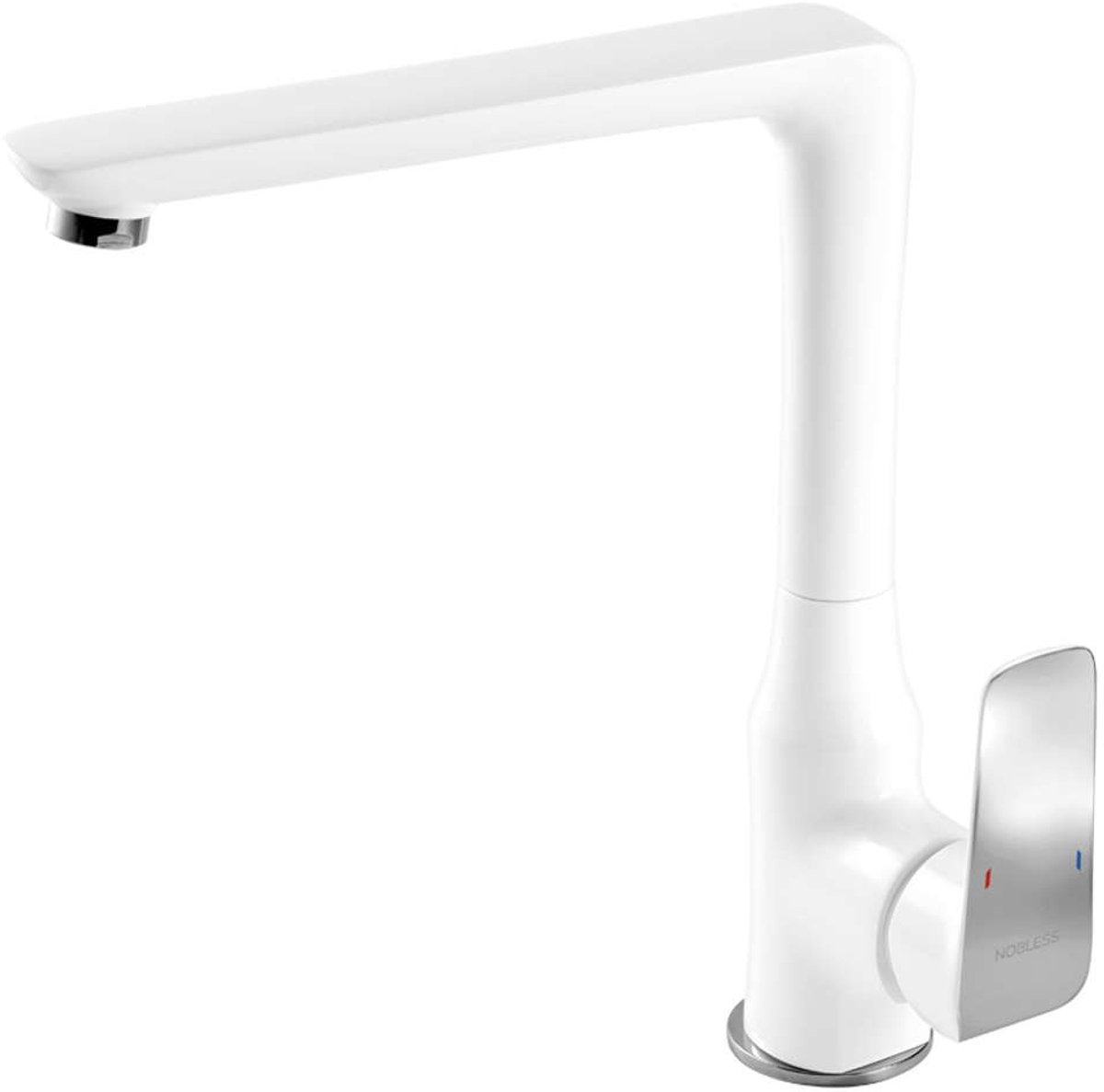 Novaservis Nobless Tina - Keukenkraan, wit/chroom 38714,1
