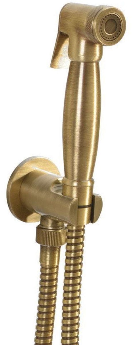 Sapho Reitano Rubinetteria Retro - Bidetdouche met houder en doucheslang, brons 9106