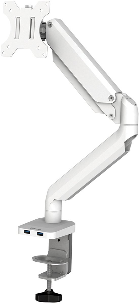 Fellowes Platinum - Monitor arm - 1 scherm - Tot 8 kg - Tot 32 inch - Gasveer - USB - Zwart thumbnail 8