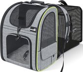 Sac à dos de Luxe pour chien Chateau Animaux - Sac à dos pour animaux de compagnie - Incl. Conception pliable - Conception ergonomique - Transports Chats et Chiens - Jusqu'à 10 kg