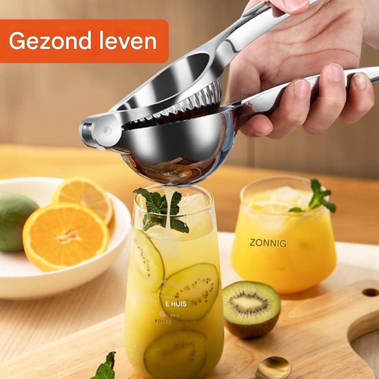 TOVBMUP Citruspers - Handmatige sapcentrifuge - Citroenpers - Diameter 7 cm - Duurzaam - Geschikt voor keukens, bars, restaurants - Veilig en duurzaam van tovbmup — afbeelding 3