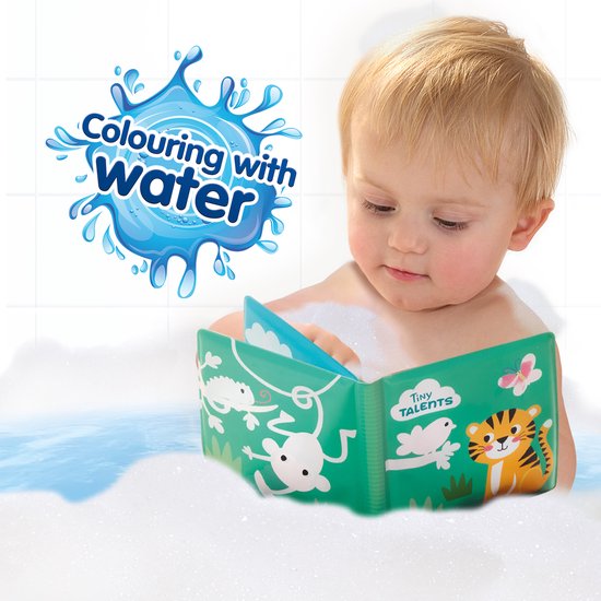 SES - Tiny Talents - Badboek - Kleuren met water - 8 pagina's - vrolijke illustraties verschijnen als het nat wordt - opnieuw te gebruiken - PVC vrij van SES — afbeelding 5