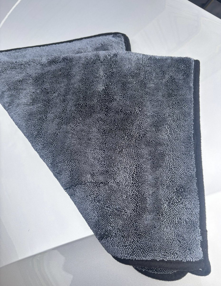 KENOTEK - Droogdoek - Grey With Black Edge - 50x70cm - 600GSM - bundel