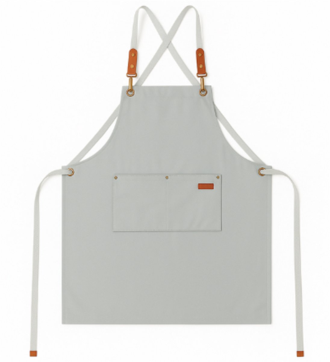 Schort - Keukenschort - Unisex - Canva - Licht Grijs