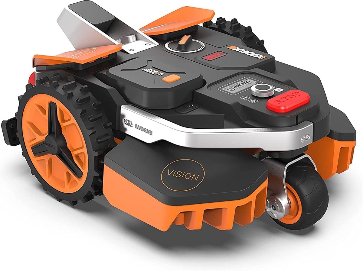 WORX Accu Robotmaaier Landroid Vision M600 WR206E – incl. Accu en Laadstation | Voor gazons tot 600 m² | Vision AI-technologie | Zonder perimeterdraad | 20V accu - WORX - €1.243,00
