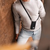 Dutchies | iPhone Crossbody set | Hoesje & Koord | Men | Zwart - iPhone SE4