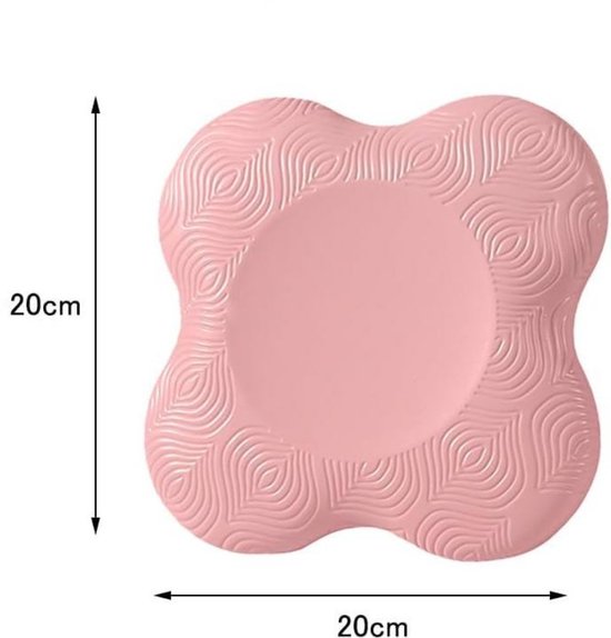 Yogamat - Set van 2 - 20*20*1,9 cm - Stretchen, Oefening, Dik - Kniebeschermers - Duurzaam, Schokdempend, Lichtgewicht, Training - Wasbaar - Antislip - Unisex - Balansondersteuningspad - Plank Fitness Yoga Elleboog Kniebeschermer van Yogamat — afbeelding 2