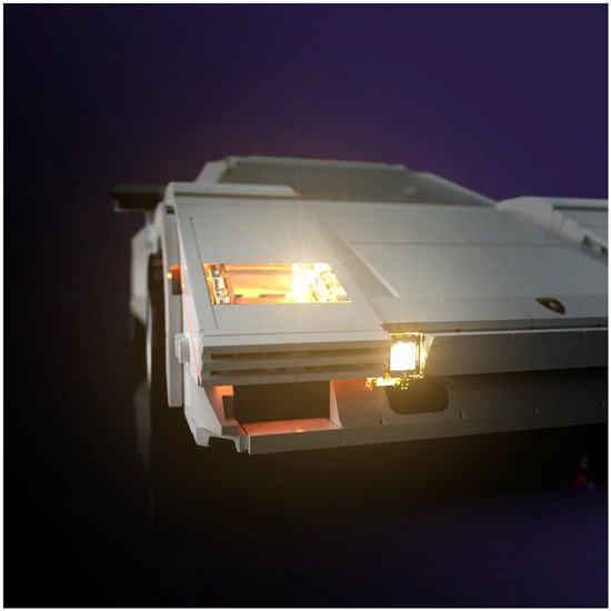 LMB 2.0 - Kit d'éclairage adapté à LEGO® Lamborghini Countach 5000 Quattrovalvole 10337