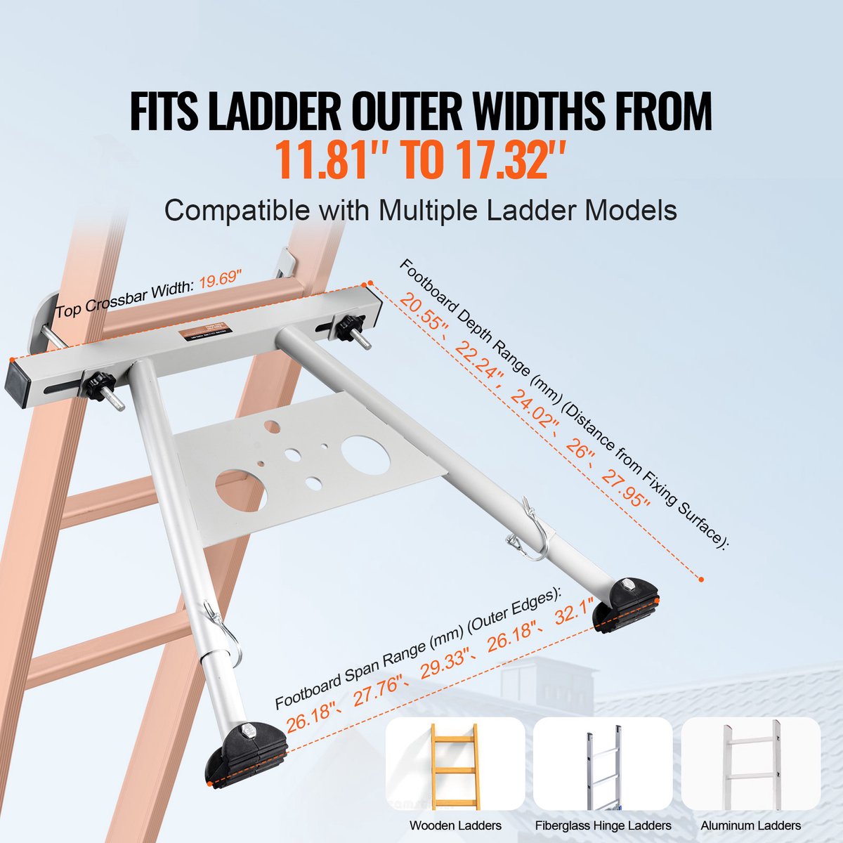 Prime X-Line Ladder 4,1 mtr Inklapbare Stabilisator Telesteps