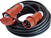 Rallonge d'alimentation Bachmann 0165793 16 A Zwart 10,00 m H07RN- F 5G 2,5 mm² Convient pour une utilisation en extérieur