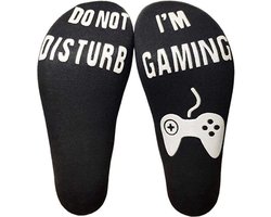 Game sokken | Gaming sokken | Maat 36 - 42 | I'm gaming do not disturb | Grappige game sokken | Cadeau voor gamers | Zwarte sokken