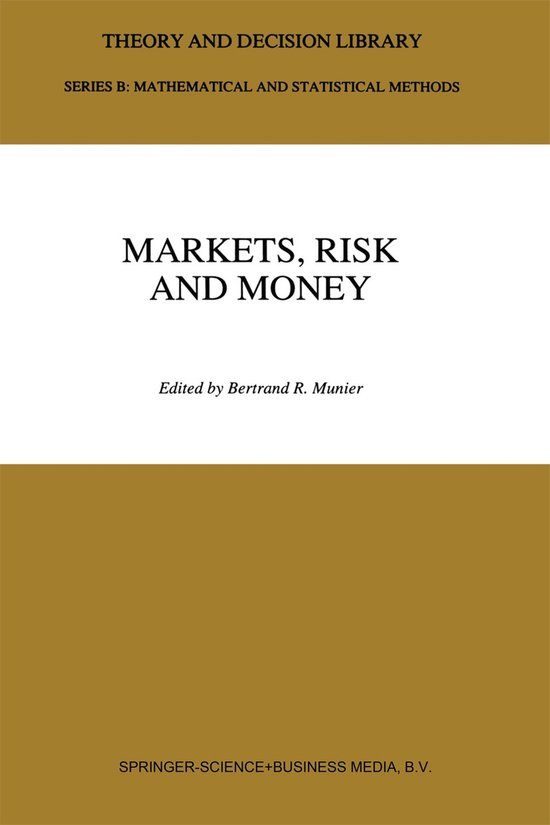Markets, Risk and Money - cover