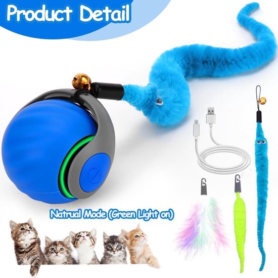 Nepfaivy Interactieve Vis Kattenspeelgoed, Elektrisch Bewegend Speelgoed Met Navulbare Kattenkruidzakjes Afwasbaar Pluche 3 Snelheden Incl Usb Kabel Stimulatiespelen Rood 3110104640