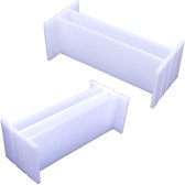 Allecto Plus - Rechthoekige Brood Zeep Vorm Siliconen met Acryl Whirlpool Tool - 203 cm - Voor Ambachtelijk Zeep Maken