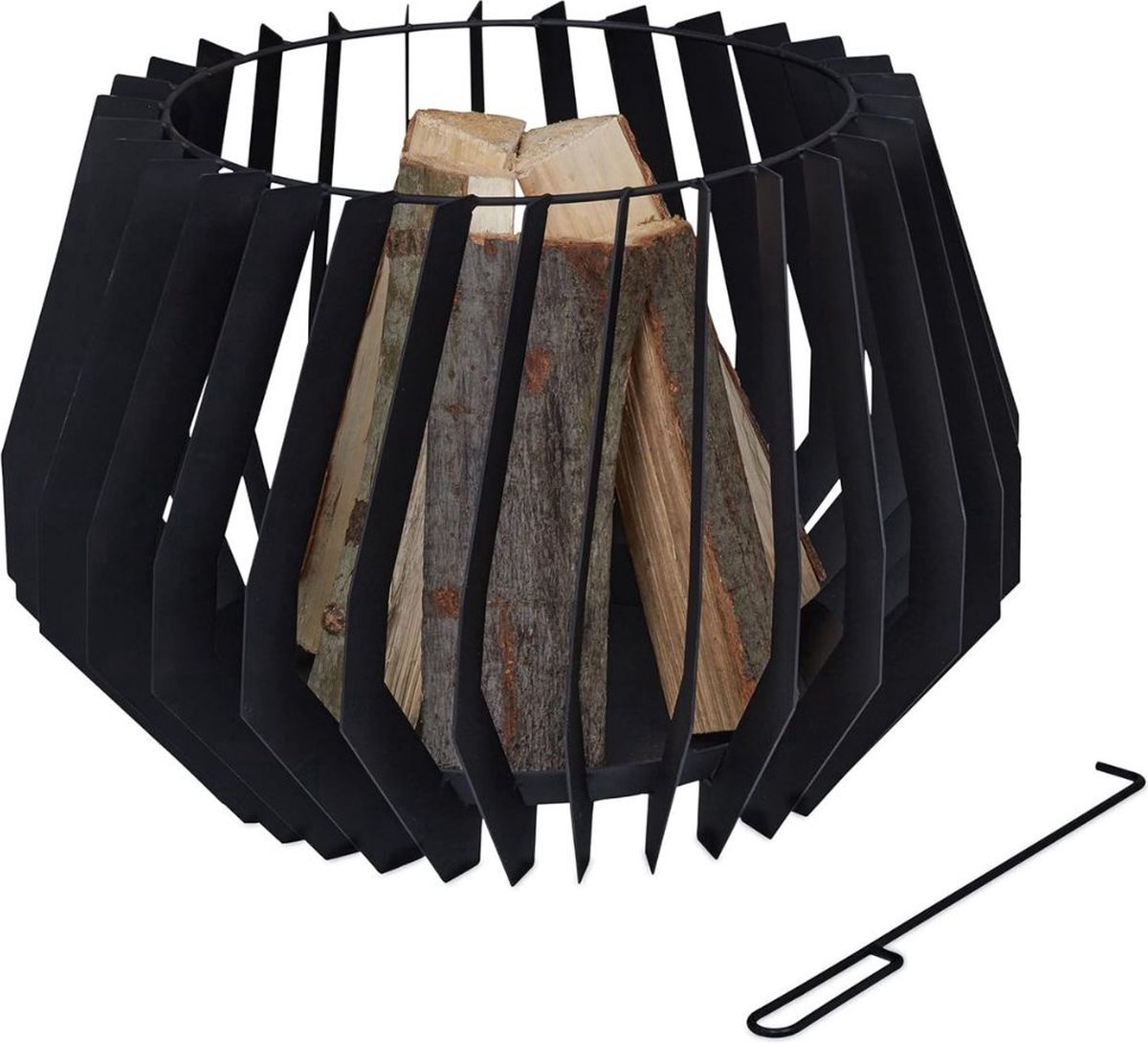 Thuys – Vuurkorf Met Vonkenscherm – Voor Buiten – 60cm x 60cm x 40cm