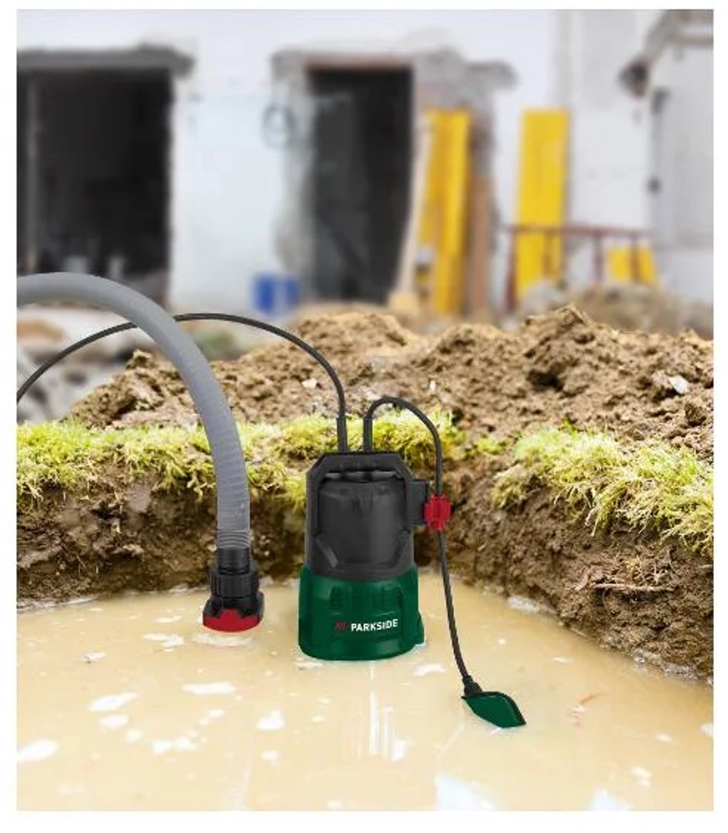 PARKSIDE® Dompelpomp 400 W - Debiet: max. 9000 l/u - Onderdompelingsdiepte: max. 7 m - Ideaal voor het leegpompen en overpompen van regentonnen, vijvers, bouwputten met grondwater of kelders na overstromingen of leidingbreuken – foto 5