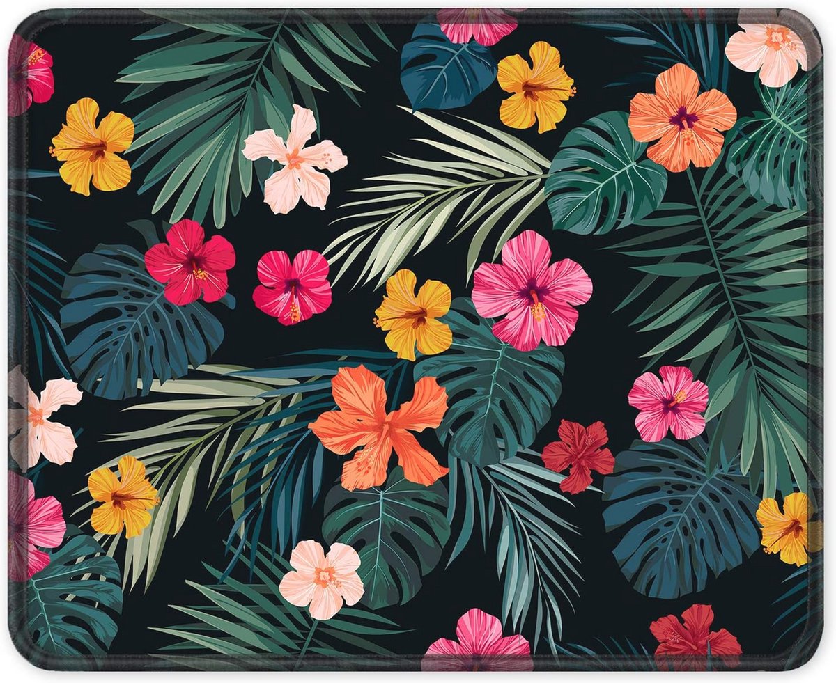 Muismat met bloemenprint - Premium waterdicht, antislip en wasbaar voor nauwkeurige bediening