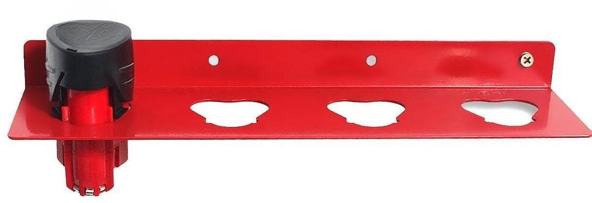 Monteer wandbatterijrekken voor voorraadbeheer - batterijhouder opbergrek - draadloze - gereedschapsbatterijhouder geschikt voor Milwaukee M12 (geen batterijen en oplader)