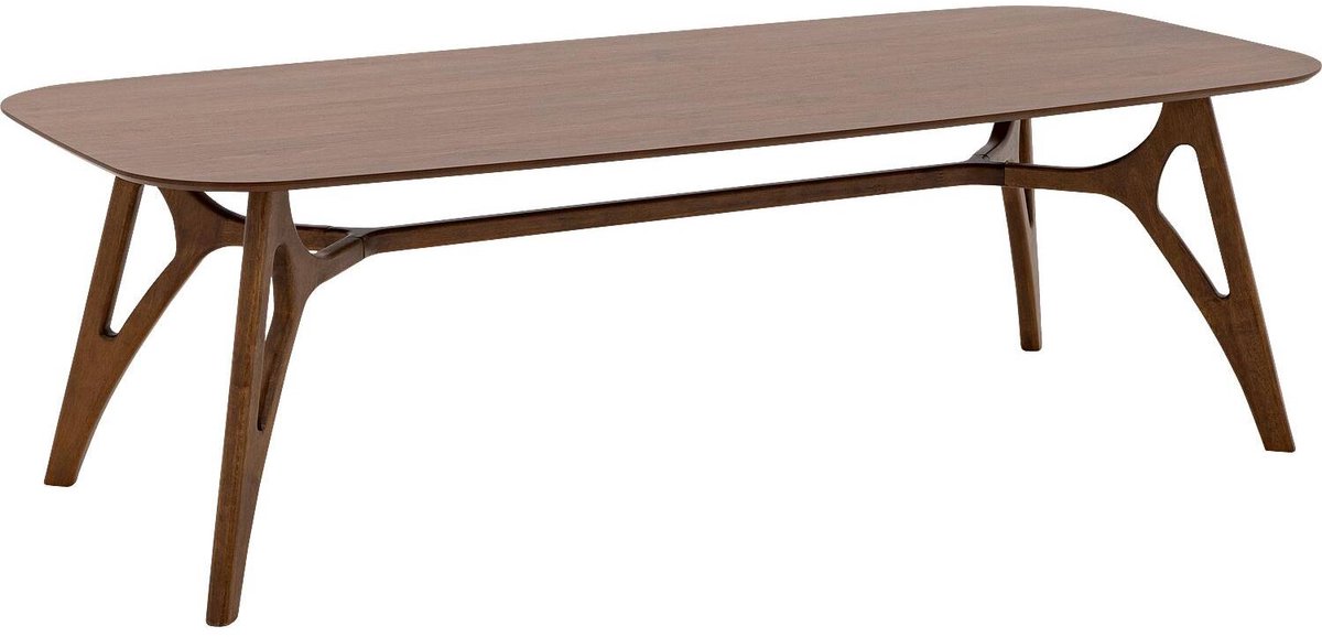Goossens Trani Eettafel - Hout - 240 x 75 x 90 cm - Rechthoek - noten